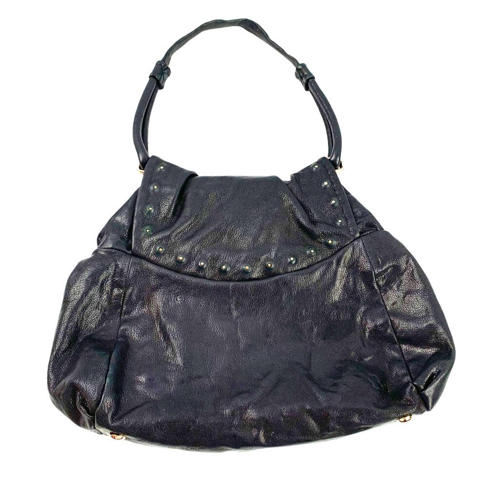 Tre Vero Top Frame Leather Stud Accented Shoulder‎ Bag - Picture 6 of 12